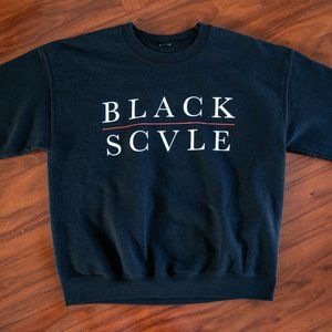 black scale crewneck